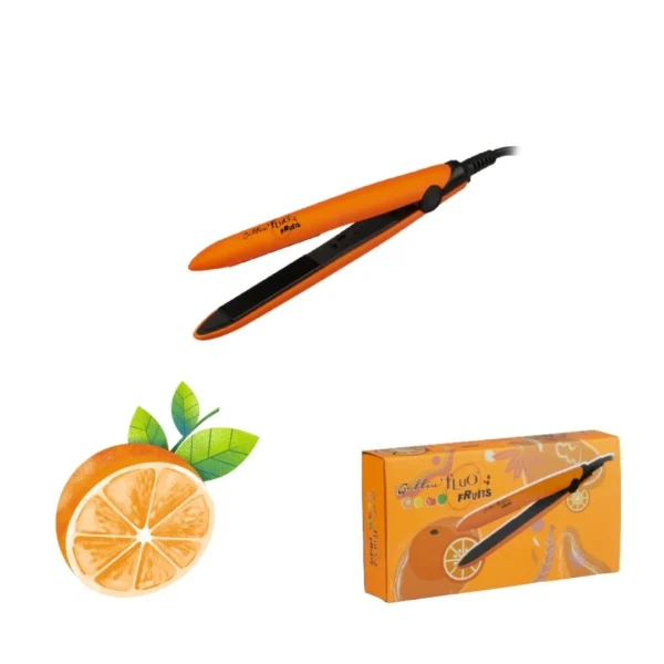 Placa pentru indreptat parul mini FRUITS - Orange - Portocaliu